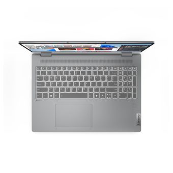 Lenovo IdeaPad 5 2-in-1 16AHP9 in Luna Grey backlit keyboard