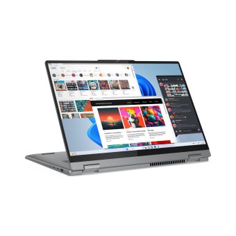 Lenovo IdeaPad 5 2-in-1 16AHP9 in Luna Grey in stand mode