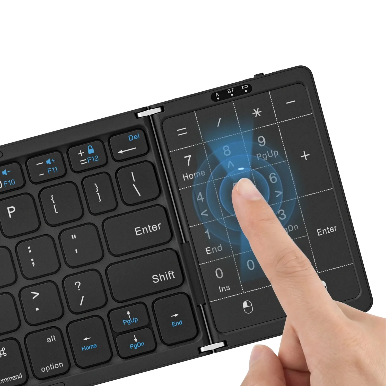 Porodo Minima Slim Folding Keyboard with Numpad and Touchpad – touchpad