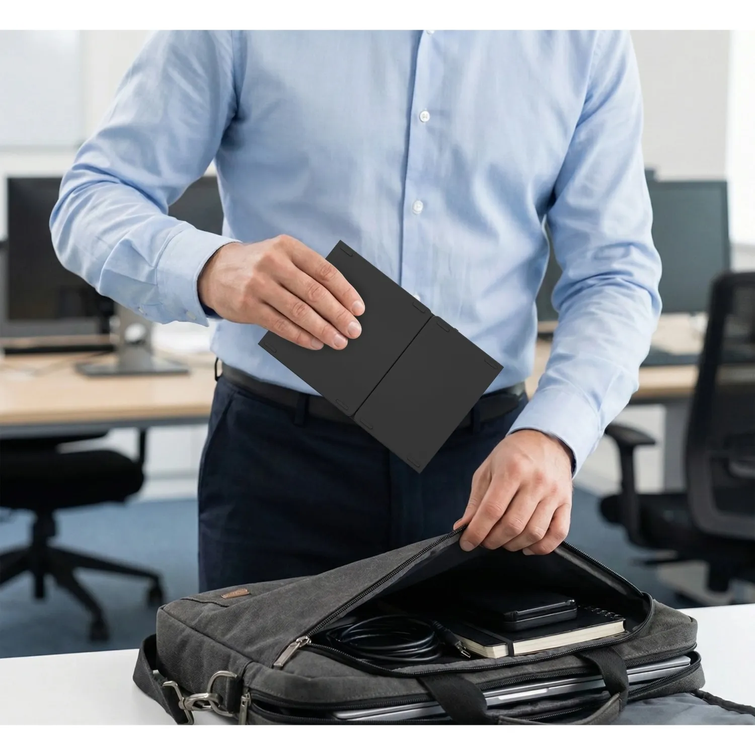 Porodo Minima Slim Folding Keyboard with Numpad and Touchpad – travel