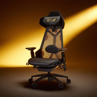 asus rog destrier ergo gaming chair – mesh ergonomic gaming seat with acoustic panel
