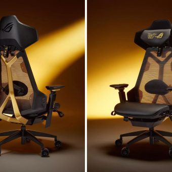 asus rog destrier ergo gaming chair – mesh ergonomic gaming seat with acoustic panel