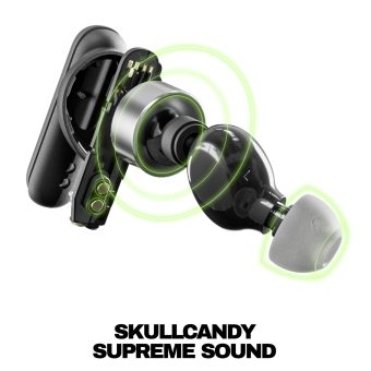 Skullcandy Smokin Buds wireless earbuds True Black