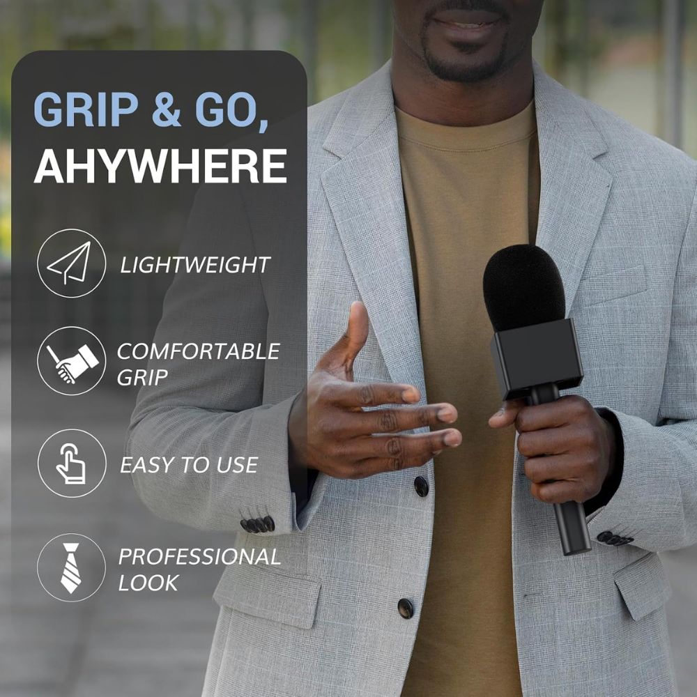 tonor tp20 handheld microphone adapter for dji mic & rode wireless go
