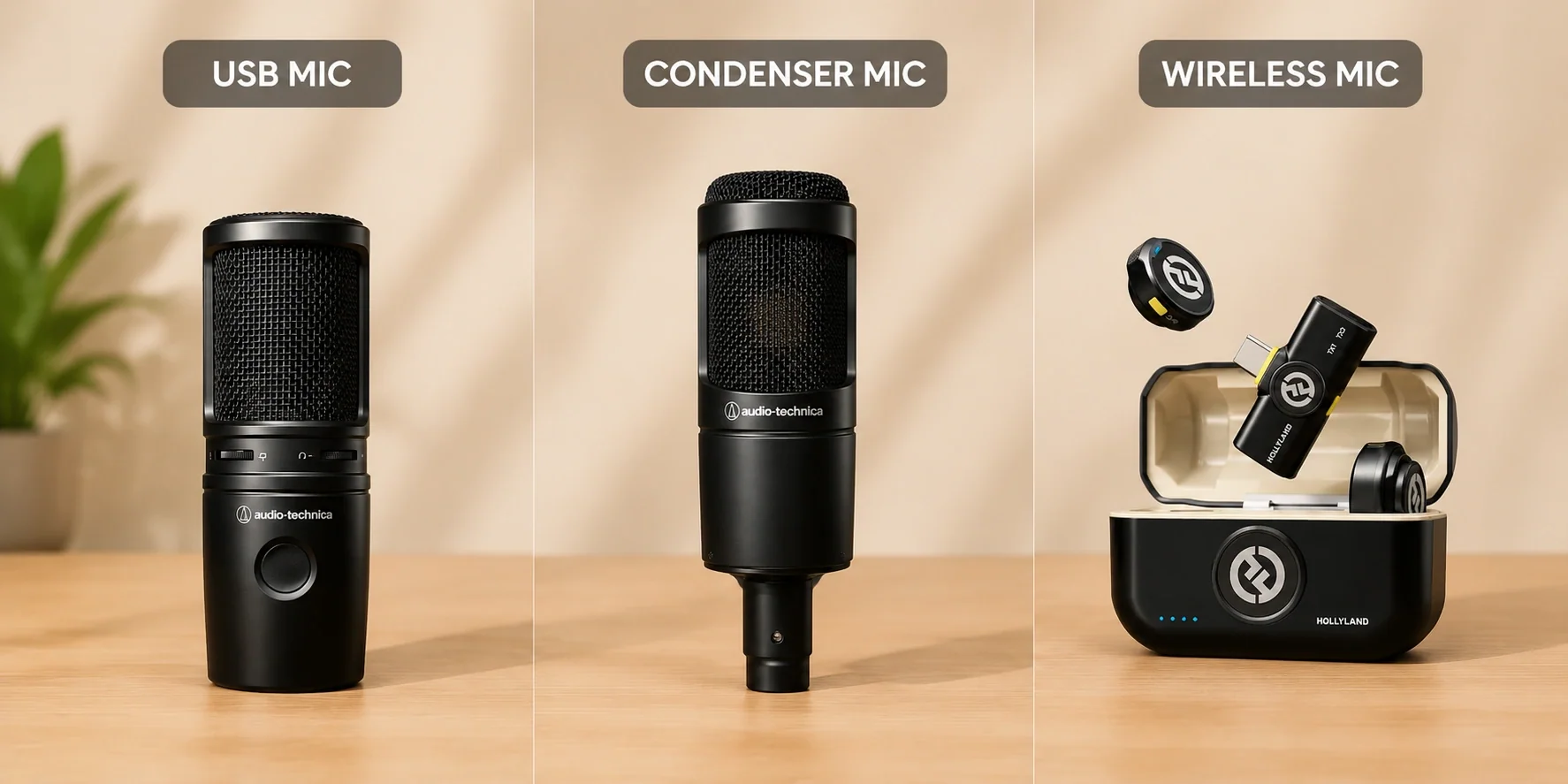 wireless vs studio microphones